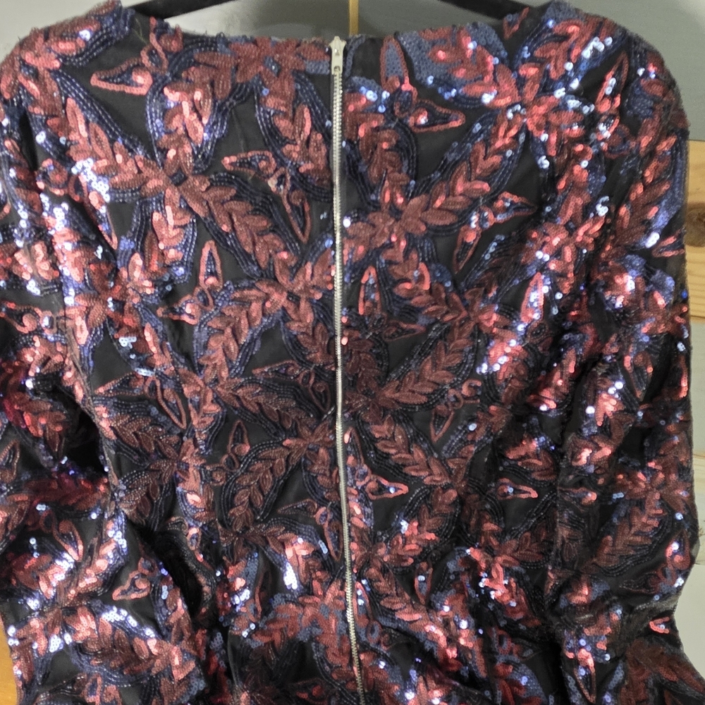 Endless Rose sequence Hoiday Dress Size L Navy/Rouge 💥sale - Picture 4 of 7